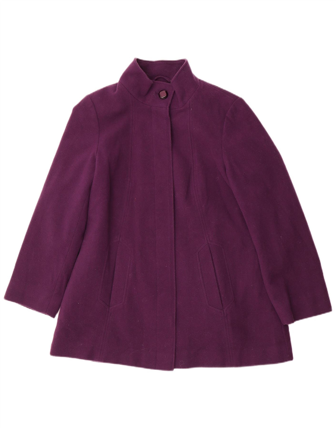 Marks & Spencer Damenmantel UK 14 Large Lila Wolle