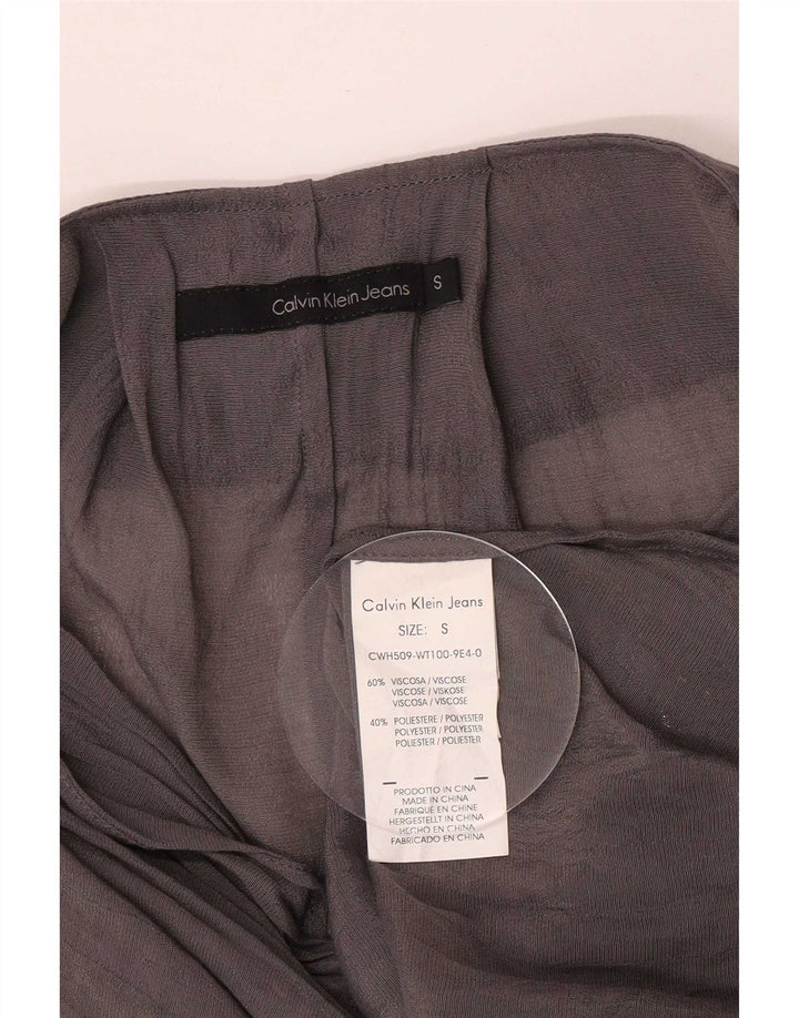 Damska bluzka oversize Calvin Klein Jeans, prześwitująca, UK 10, mała, szara
