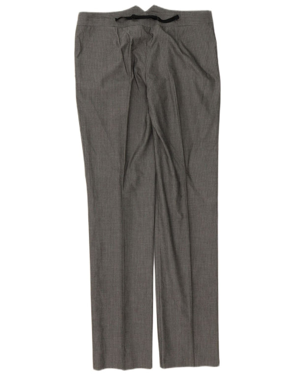 Pantaloni da abito con pegging da donna Sisley IT 42 medio W30 L32 gessato grigio