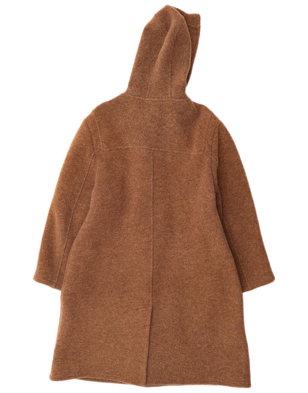 Isabella G Dame Hooded Duffel Coat UK 14 Medium Brown New Wool