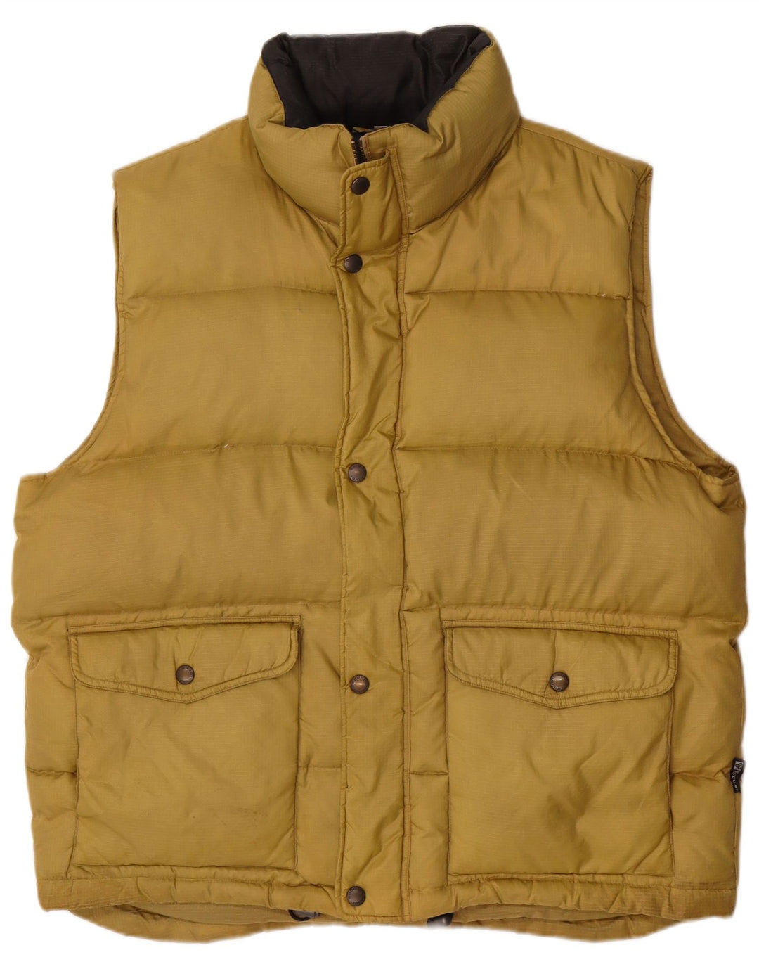 Brugi Mens Padded Gilet IT 54 2XL Yellow Polyamide