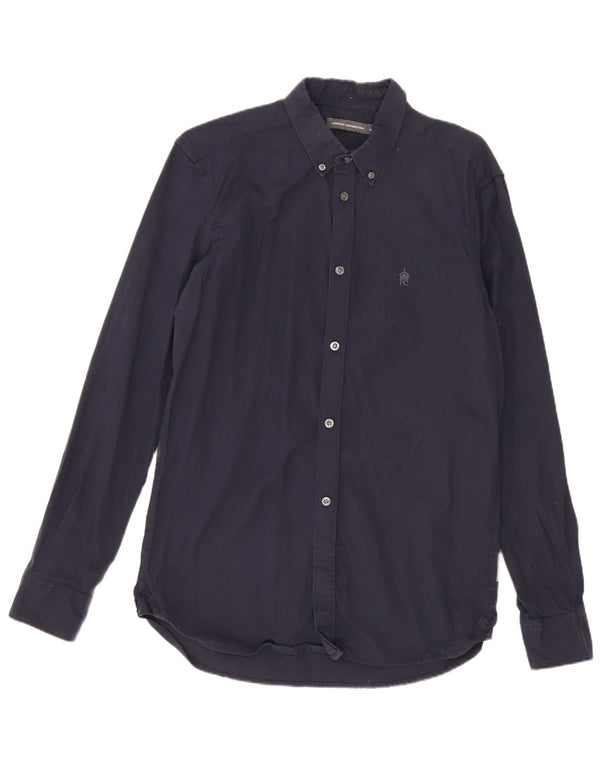 French Connection Chemise Homme Bleu Marine Moyen Coton
