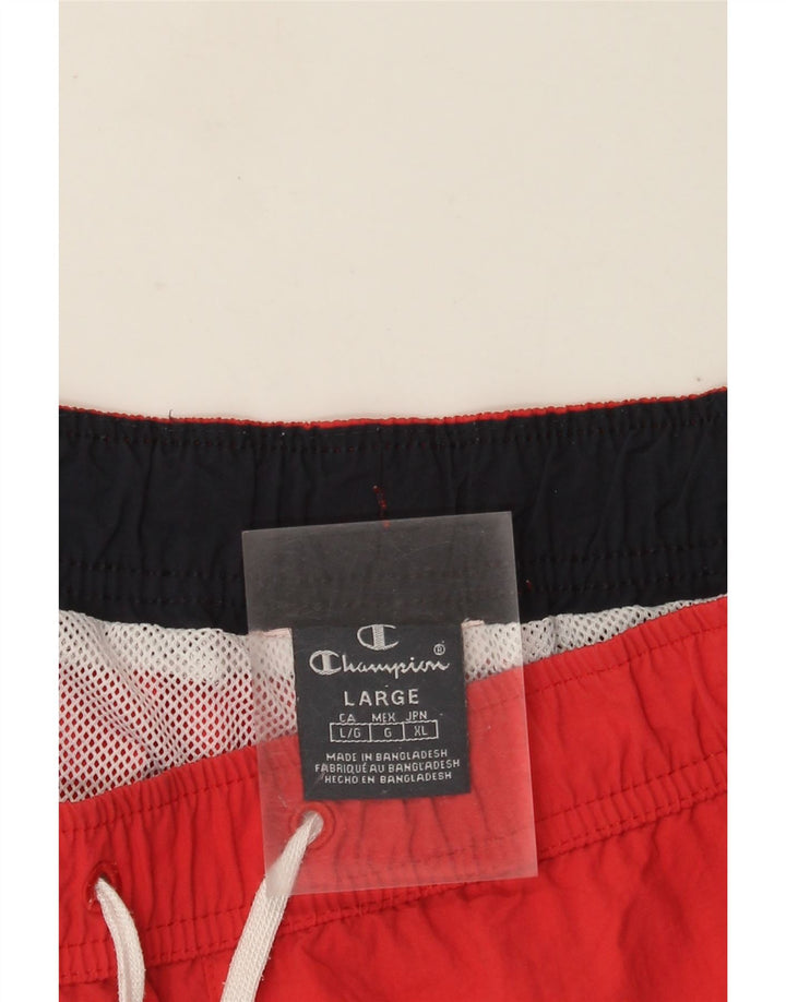 Champion Mens Graphic Swimming Shorts Large  Red