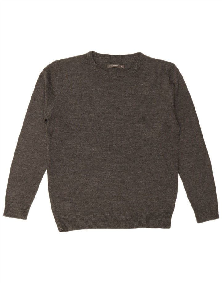 French Connection Mens Crew Neck Jumper Sweater Large Grey