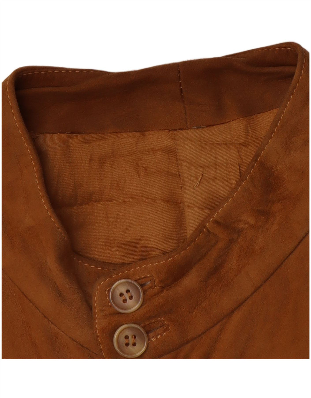 Vintage Mens Suede Bomber Jacket UK 38 Medium Brown