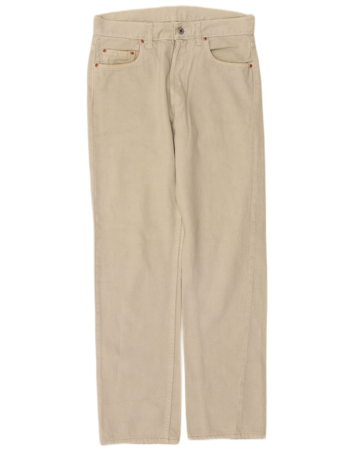LEVI'S Mens Straight Jeans W34 L31  Off White