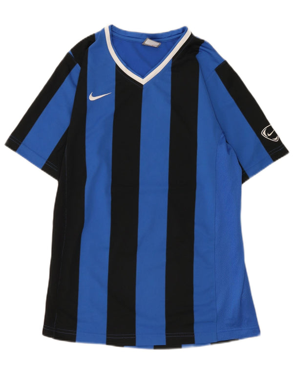 T-shirt da ragazzo Nike Top 13-14 anni XL poliestere a righe blu