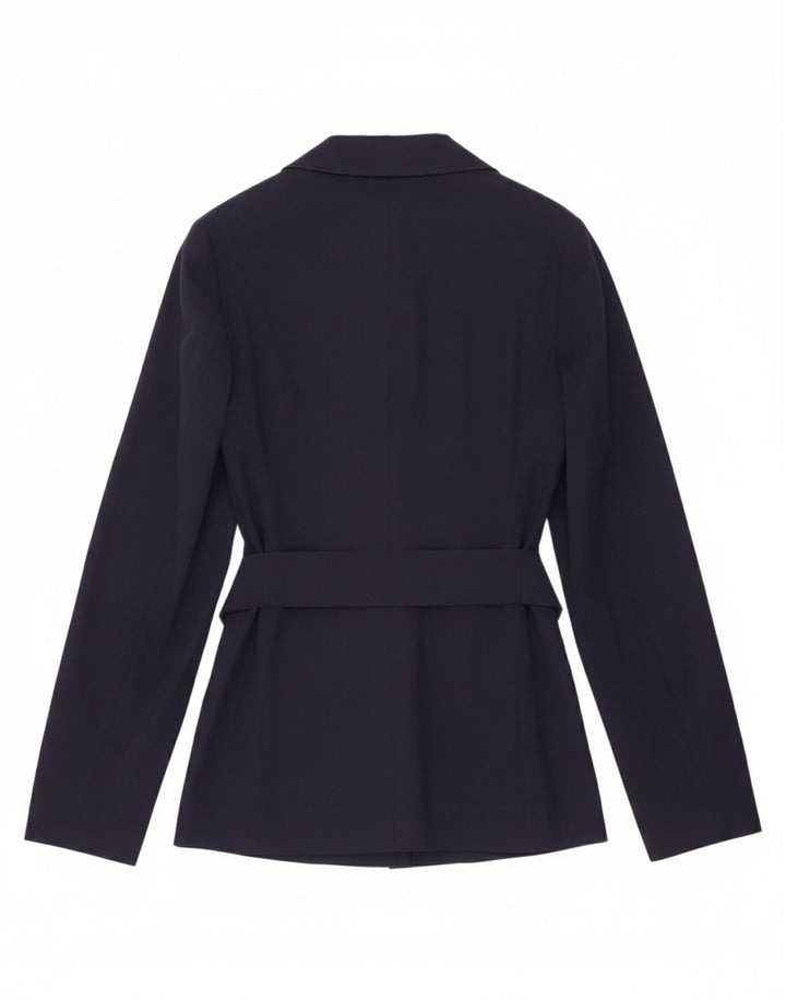 MAX & CO. Womens 2 Button Blazer Jacket UK 4 XS Navy Blue Cupro Vintage Max & Co. and Second-Hand Max & Co. from Messina Hembry 