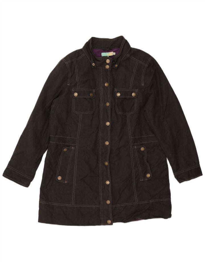 Boden Womens Utility Oversized Overfrakke UK 10 Small Black