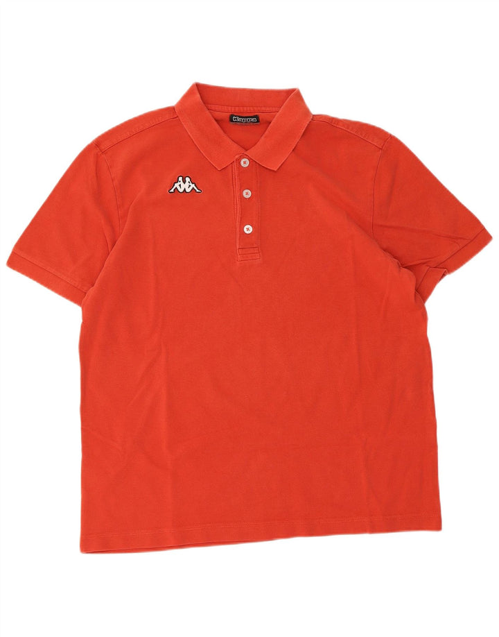 KAPPA Mens Polo Shirt Large Red