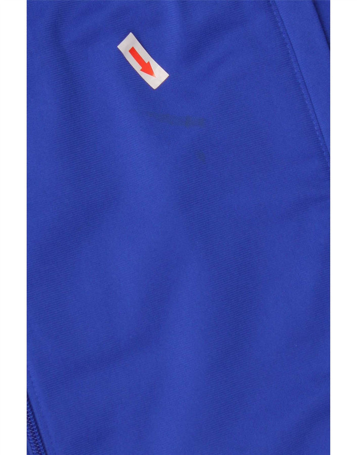 Giacca da ginnastica grafica da uomo Adidas Top Giacca in poliestere color block blu medio