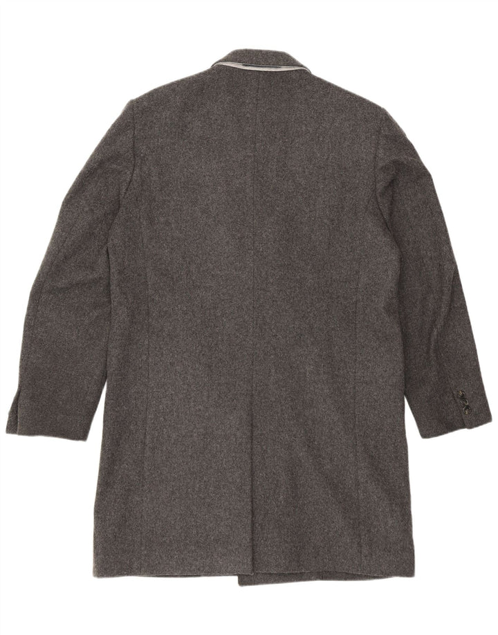 Gant Mens Double Breasted Coat UK 40 Large Grey Wool