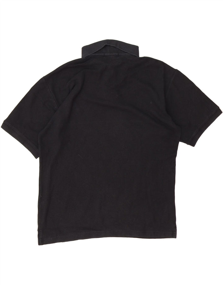 FILA Mens Polo Shirt IT 52 Large Black Cotton Vintage Fila and Second-Hand Fila from Messina Hembry 