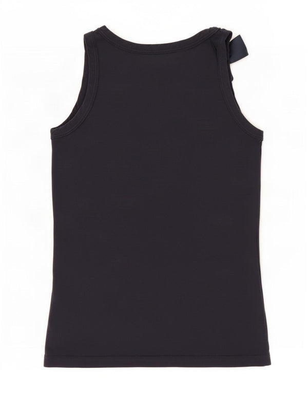 Canotta Bambina Benetton 10-11 Anni XL Cotone Blu Navy