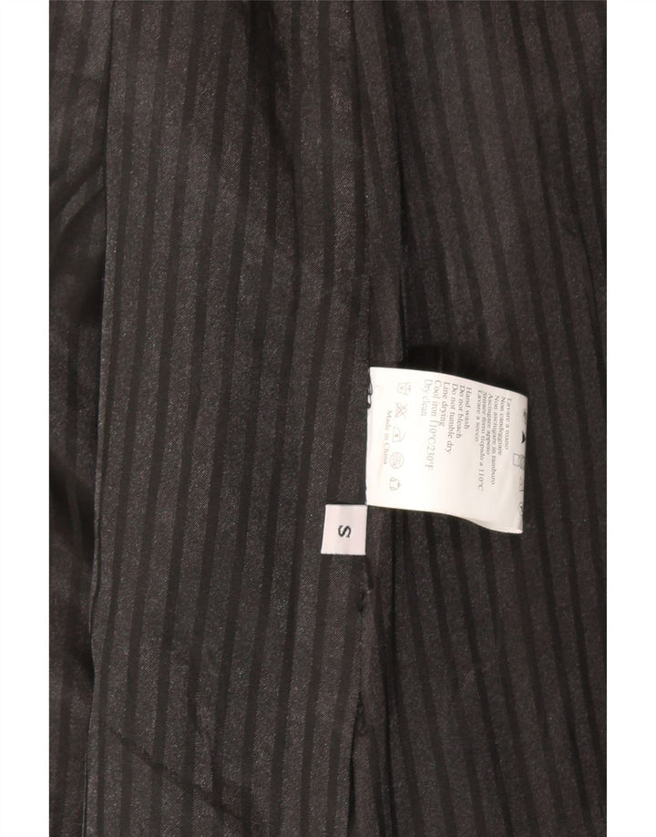 FORNARINA Womens Oversized Overcoat UK 10 Small Burgundy Herringbone Wool Vintage Fornarina and Second-Hand Fornarina from Messina Hembry 