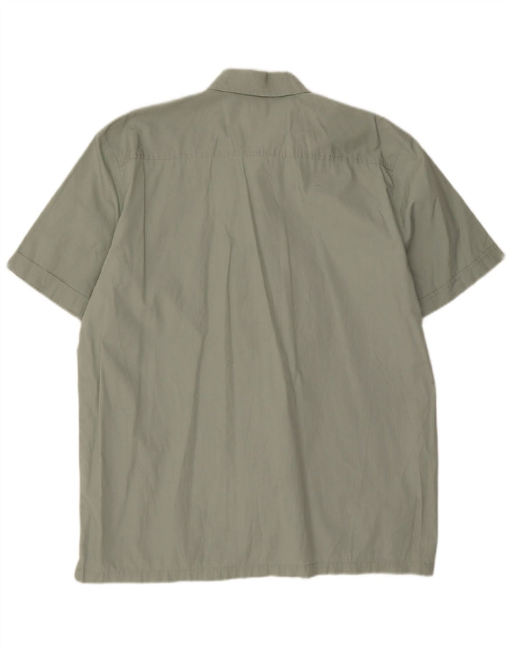 Levi's Mens Short Sleeve Shirt Large Green Cotton