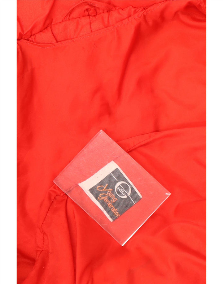 Elite Girls Padded Jacket 13-14 Years Red Colourblock Polyamide