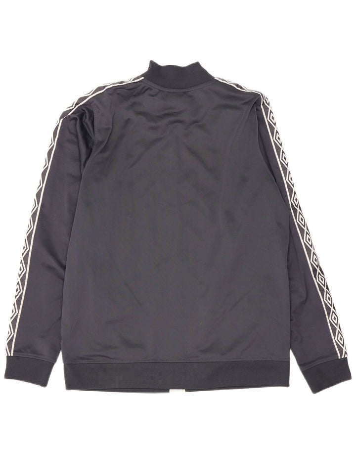 Umbro Mens Graphic Tracksuit Top Jacket Large Navy Blue