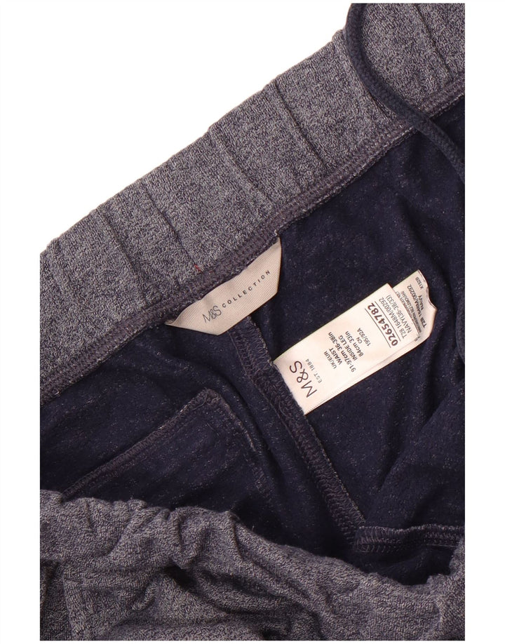 Pantaloni da tuta da uomo Marks & Spencer grandi in cotone blu navy