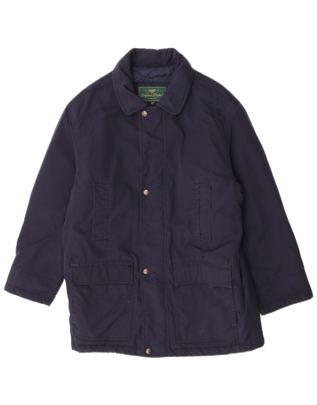 European Project Herrenmantel UK 38 Medium Navy Blue