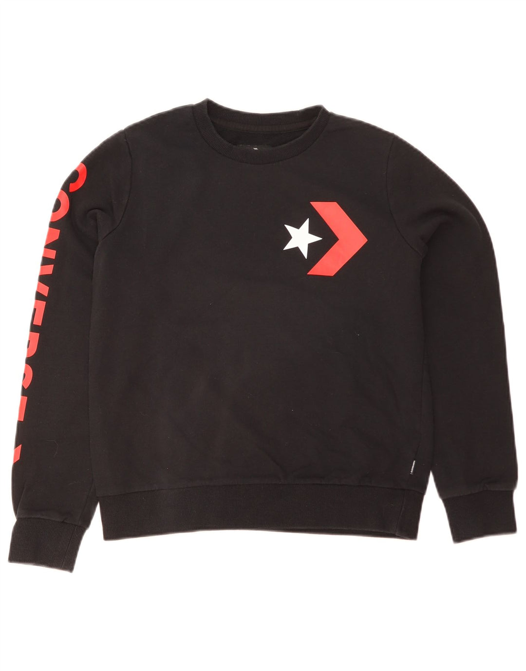 Converse Sweat-shirt graphique pour femme UK 8 Small Noir