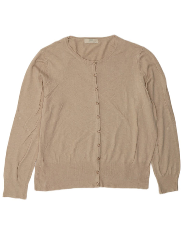 Pulover cardigan pentru femei Marks & Spencer UK 20 2XL Bej Viscoză