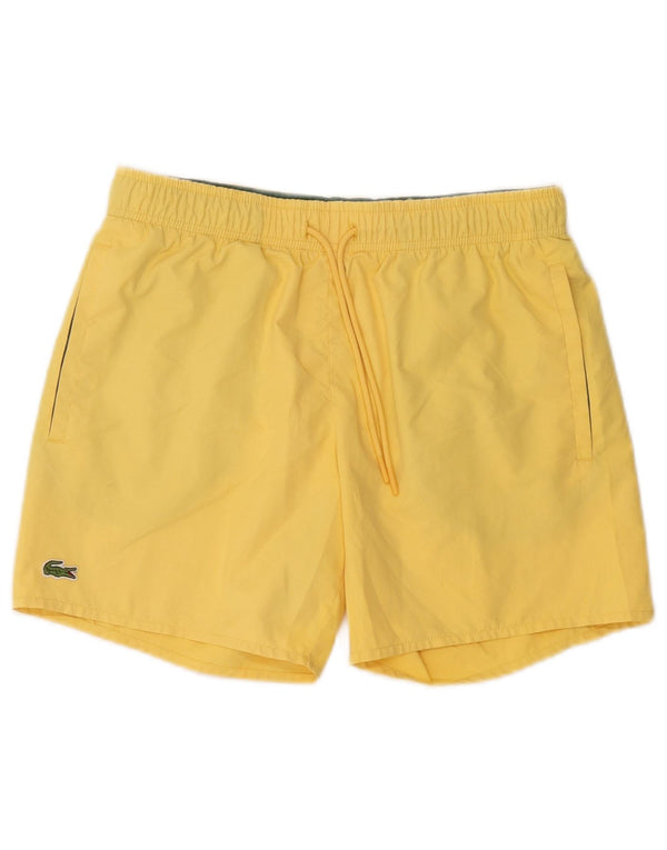 Lacoste Damen Badeshorts UK 10 Small Gelb Polyester