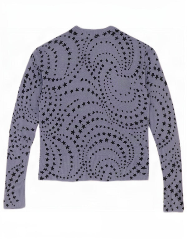 Marks & Spencer Dame V-hals sweater UK 12 Medium Blue
