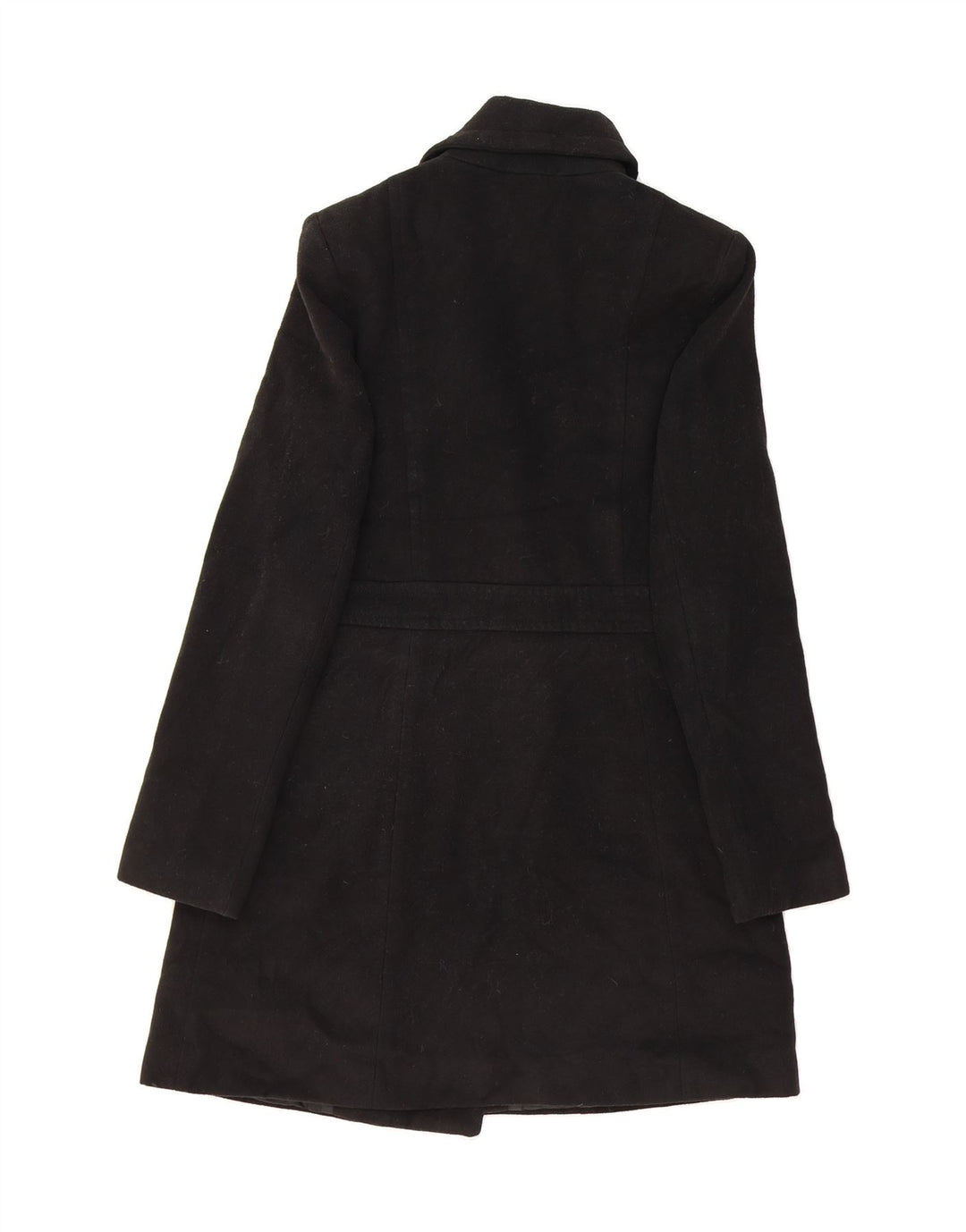 OASIS Womens Double Breasted Coat UK 10 Small Black Polyester Vintage Oasis and Second-Hand Oasis from Messina Hembry 