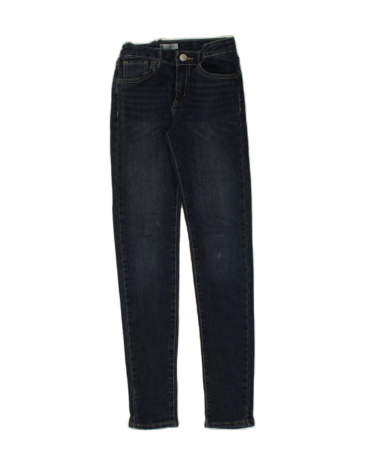 LEVI'S Girls 710 Skinny Jeans 11-12 Years W25 L28 Navy Blue Cotton | Vintage Levi's | Thrift | Second-Hand Levi's | Used Clothing | Messina Hembry 