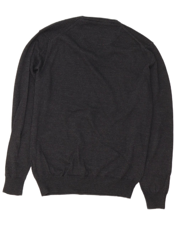 Carrera Herre V-hals sweater Medium Grå Merinould