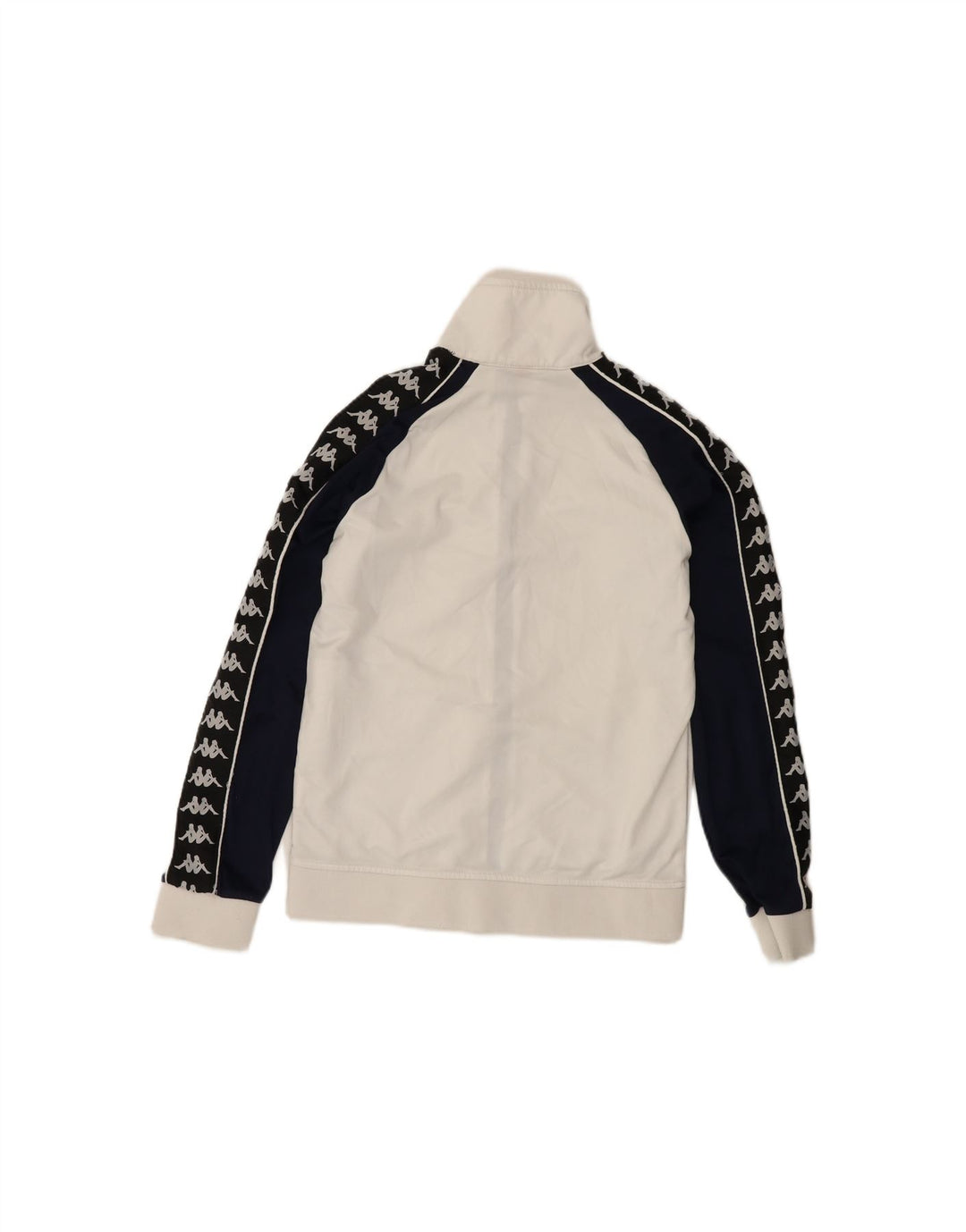 KAPPA Mens Tracksuit Top Jacket XS White Colourblock Polyester Vintage Kappa and Second-Hand Kappa from Messina Hembry 