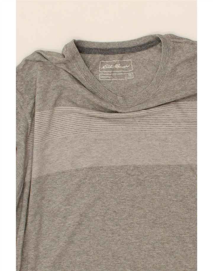 EDDIE BAUER Mens T-Shirt Top XL Grey Cotton Vintage Eddie Bauer and Second-Hand Eddie Bauer from Messina Hembry 