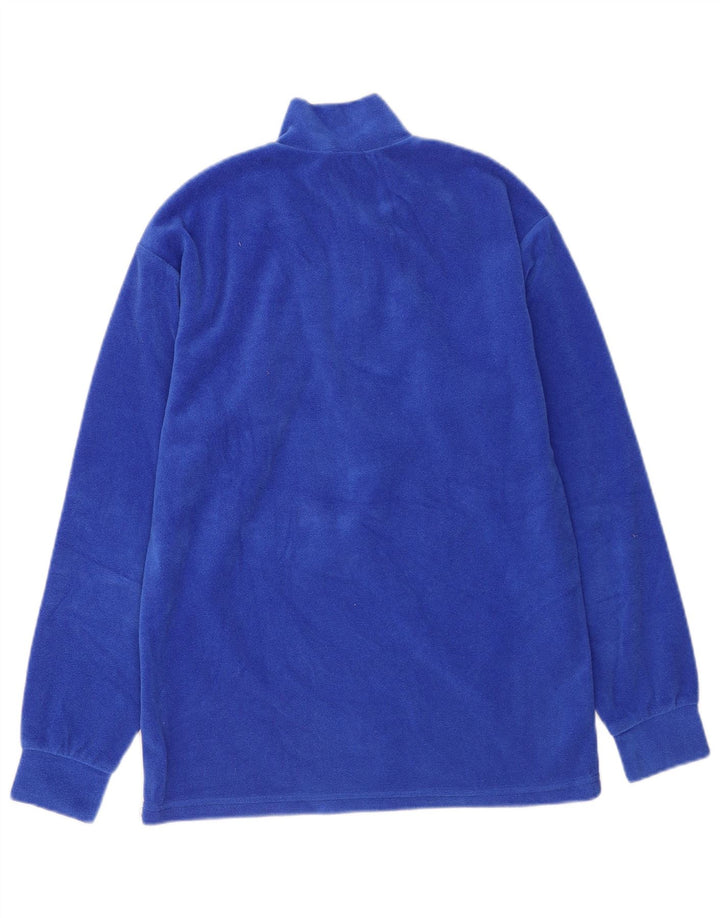 Fila Mens Zip Neck Fleece Jumper IT 46 Small Blue
