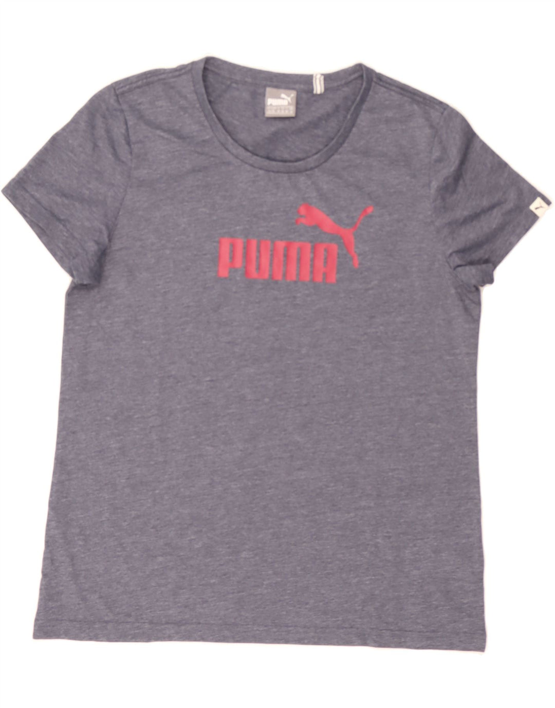 PUMA Womens Graphic T-Shirt Top UK 16 Large Blue Polyester Vintage Puma and Second-Hand Puma from Messina Hembry 