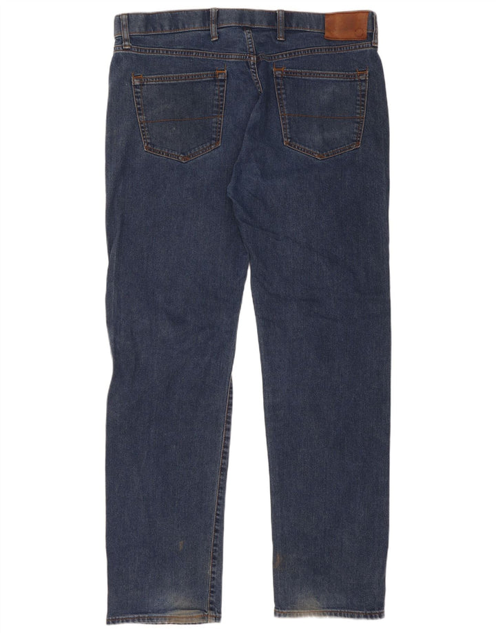 Marks & Spencer Herre Regular Straight Jeans W38 L33 Blue Cotton