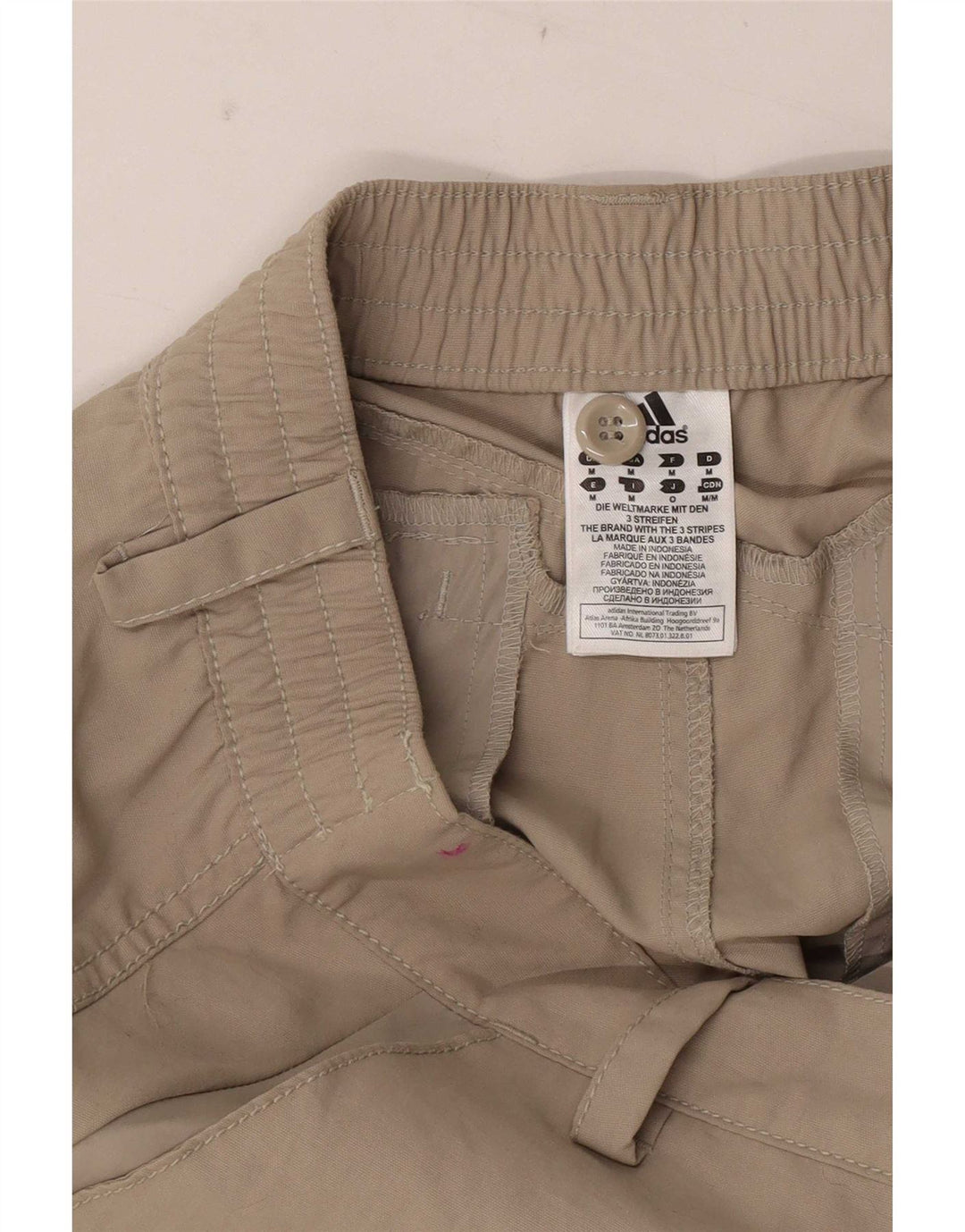 Adidas Womens Graphic Trousers Medium W30 L30 Brown Nylon