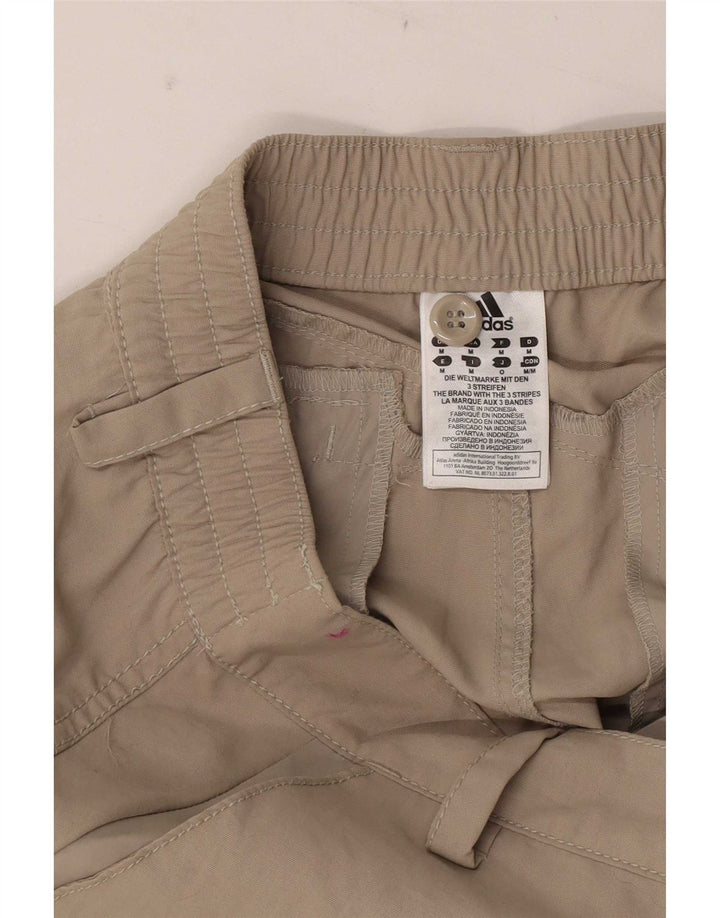 Adidas Womens Graphic Trousers Medium W30 L30 Brown Nylon