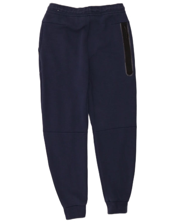 Nike Mens Tracksuit Trousers Joggers Small Navy Blue Cotton
