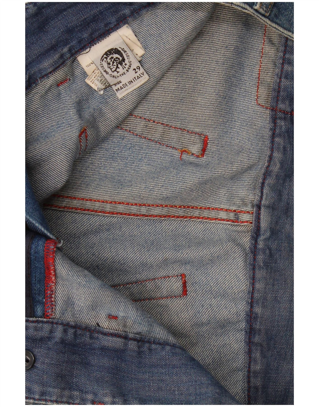 Gonna svasata da donna Diesel W29 in cotone floreale blu medio