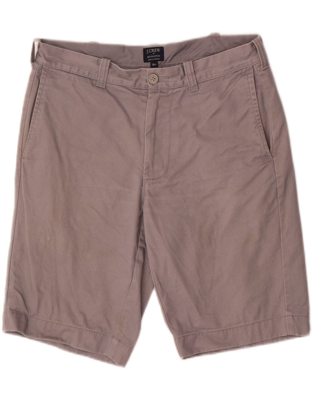 J. CREW Mens Rivington Chino Shorts W30 Medium Grey Cotton