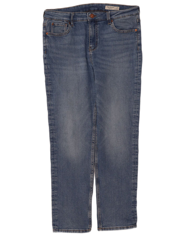 Marks & Spencer Damen The Sienna Straight Jeans UK 14 Large W34 L28 Blau