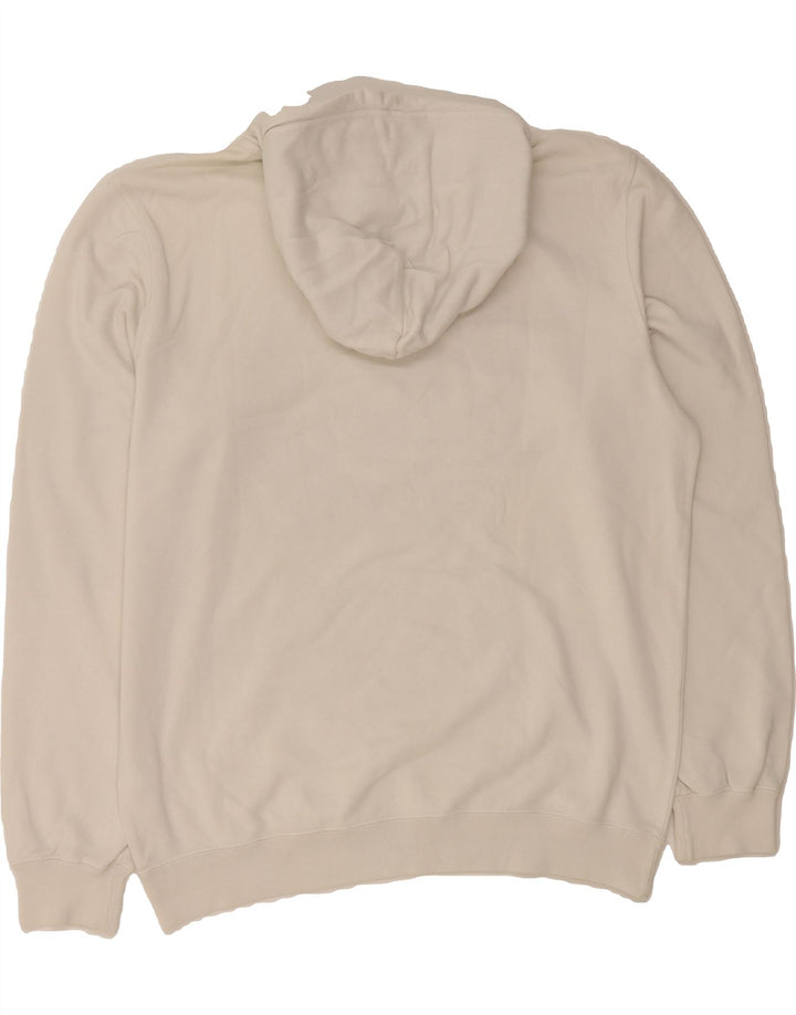 CHAMPION Mens Graphic Hoodie Jumper Large White Vintage Champion and Second-Hand Champion from Messina Hembry 