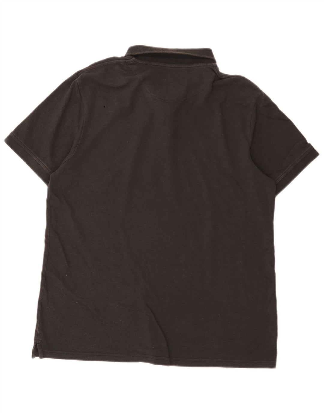 Lyle & Scott Mens Polo Shirt Large Black Cotton