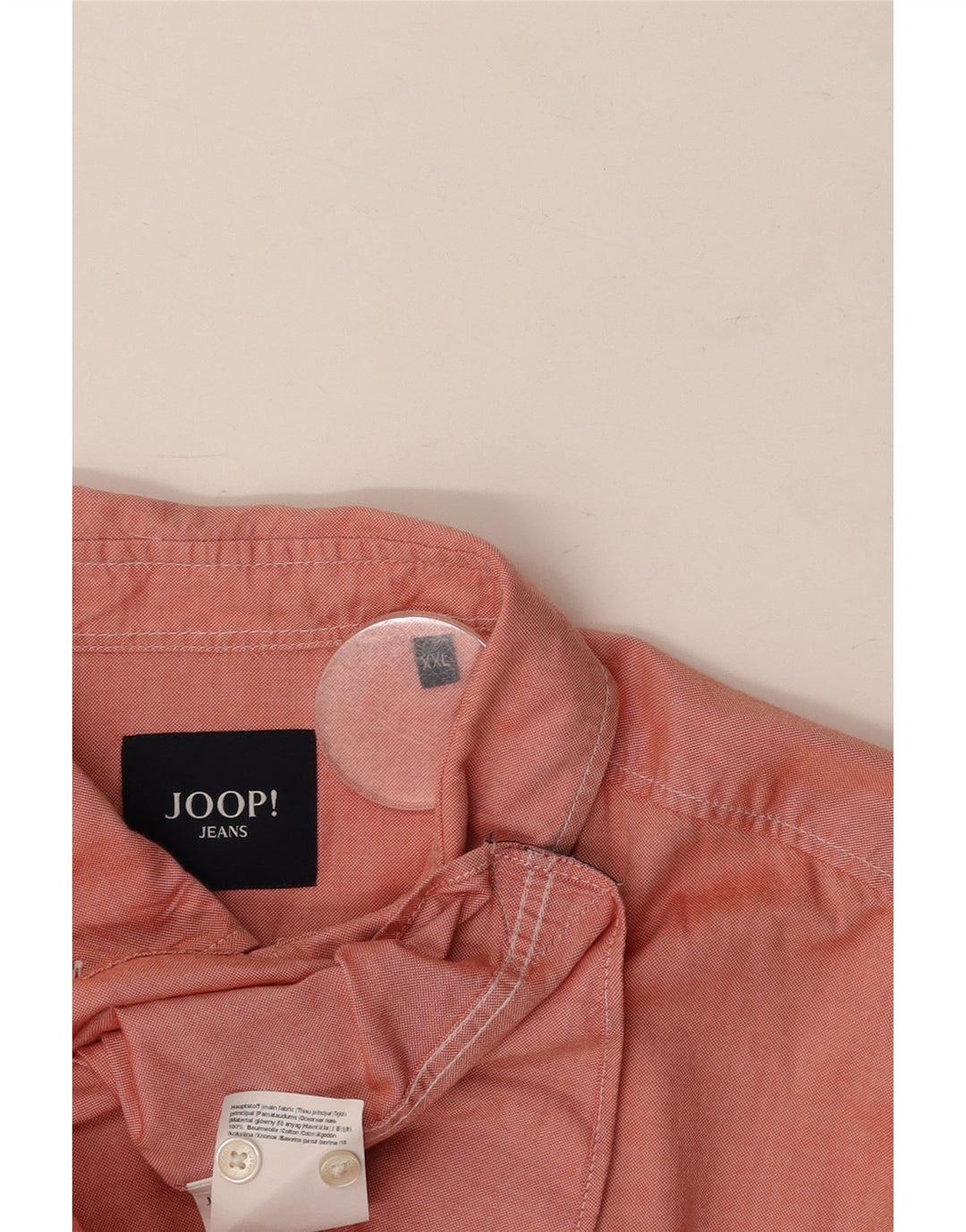JOOP Mens Shirt 2XL Pink Cotton
