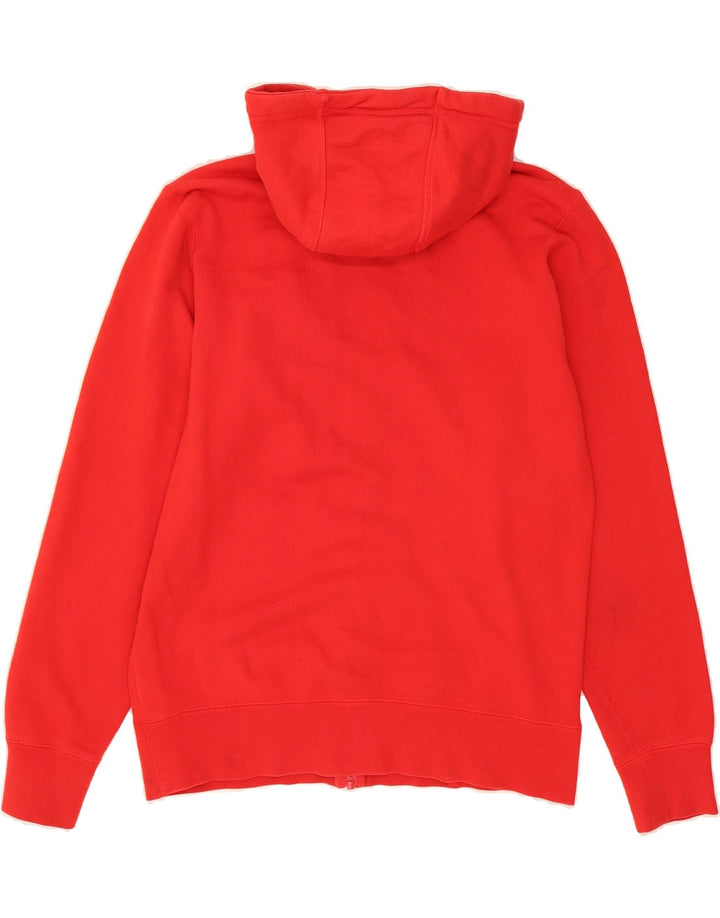 NIKE Herren-Kapuzenpullover mit grafischem Reißverschluss, mittelrote Baumwolle