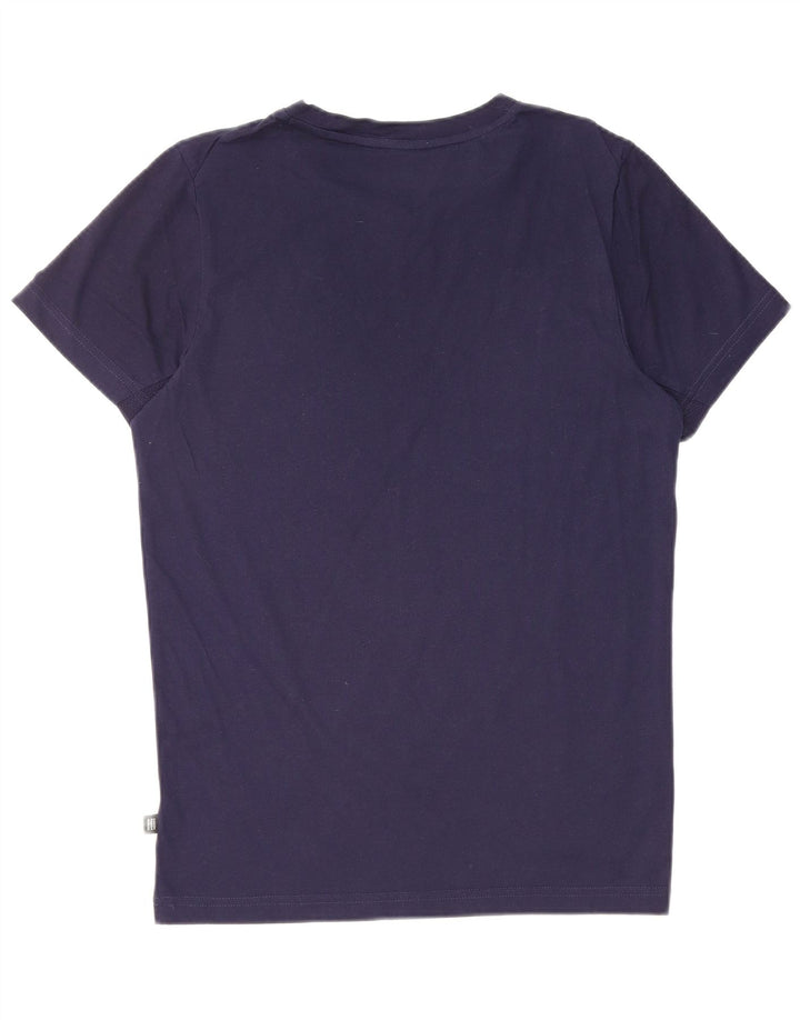 PUMA Mens Graphic T-Shirt Top Small Navy Blue