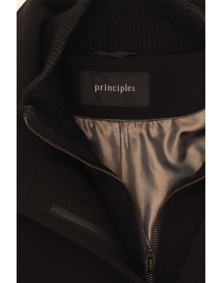 Principles Abrigo para mujer UK 44 Medium Black