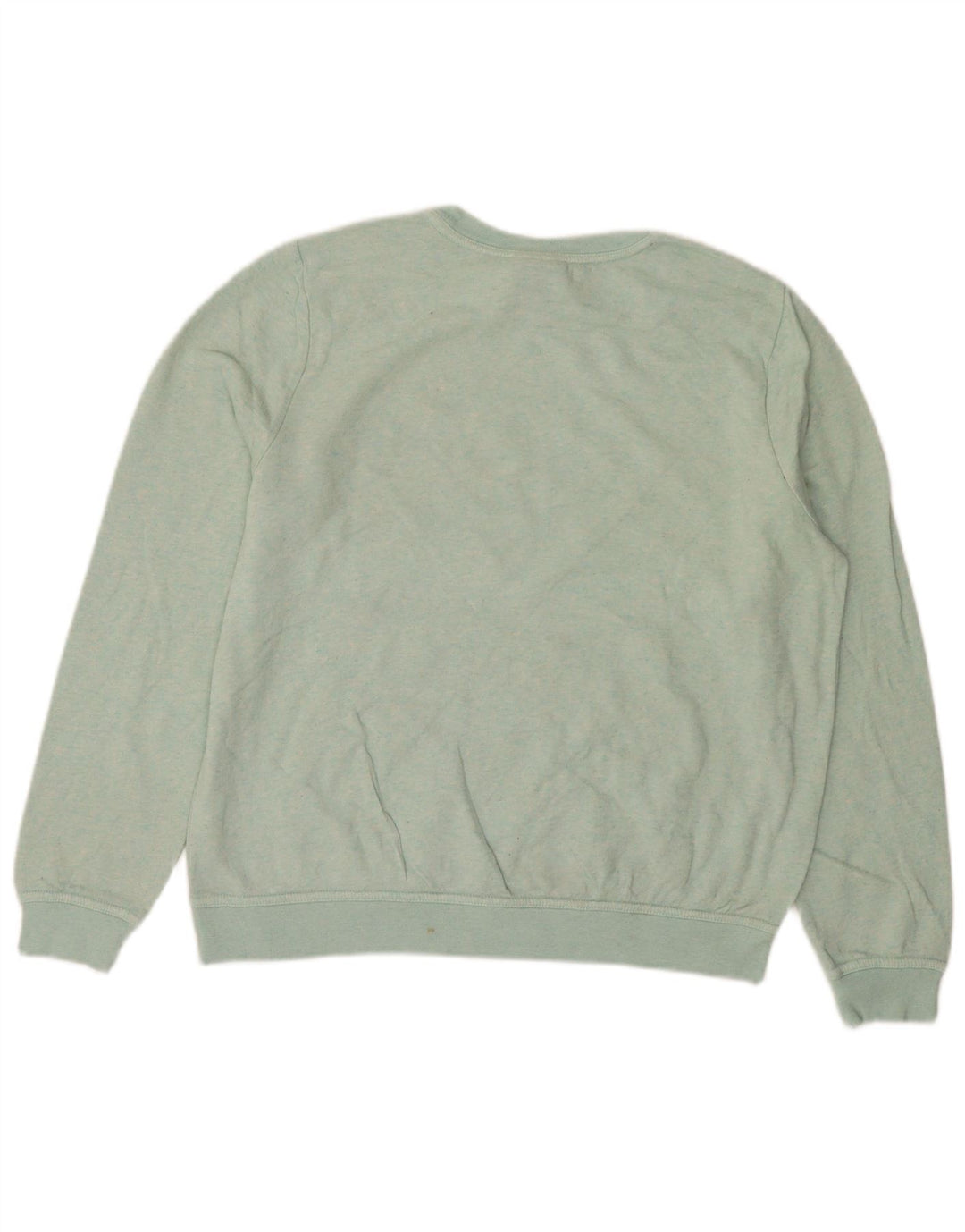 NIKE Womens Sweatshirt Jumper UK 14 Medium Blue Cotton