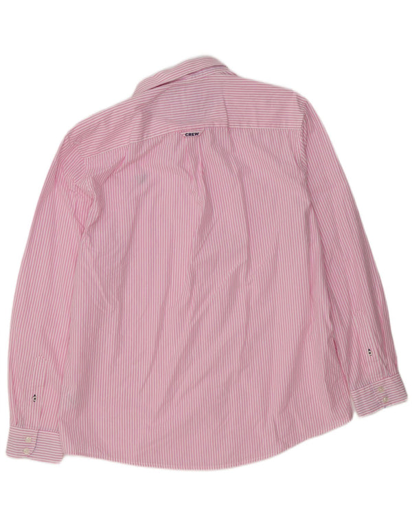 Crew Clothing Herren-Hemd mit klassischer Passform, XL, rosa Nadelstreifen, Baumwolle